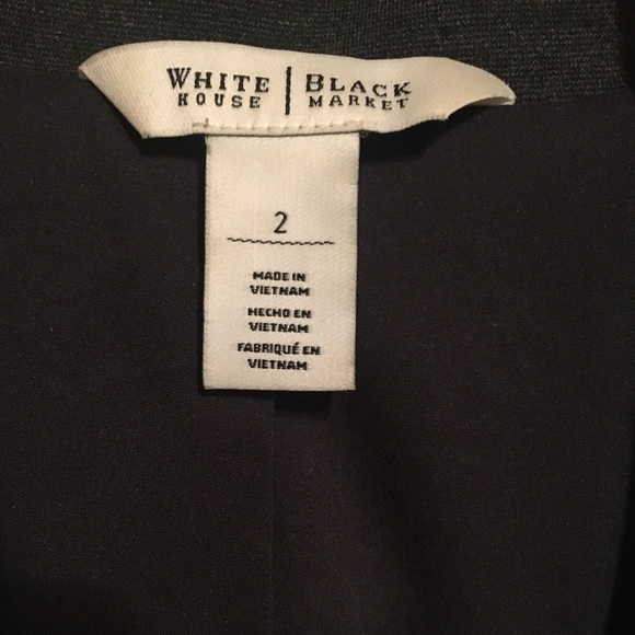 WHBM Fabulous Gray Jacket Zipper Front Ruffle Neck 2 - Picture 3 of 4